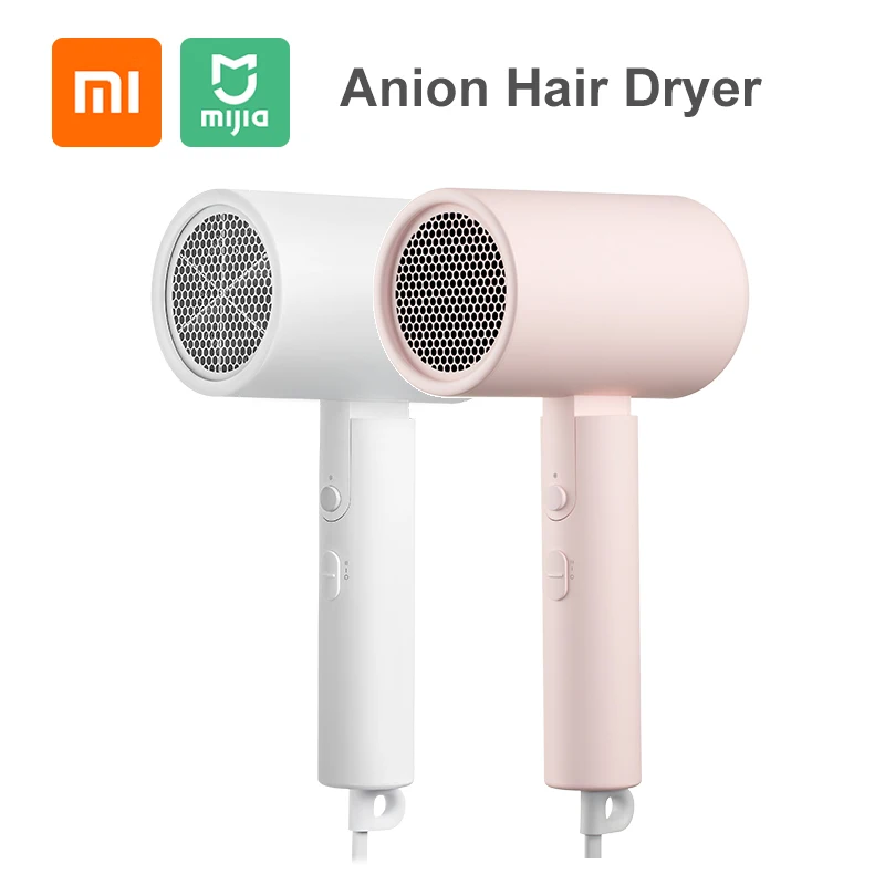 

Оригинальный Портативный Анионный фен XIAOMI MIJIA, профессиональный уход за волосами, Быстросохнущий складной фен 1600 Вт для путешествий