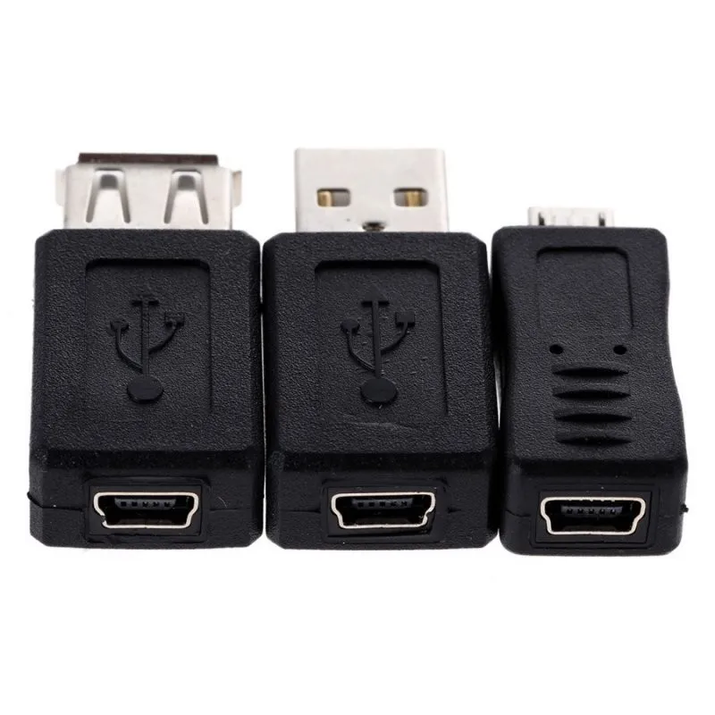 10 USB Male to Female Mini Plug OTG 5 Pin F / M Converter Adapter Computer Tablet Phone Pieces | Электроника