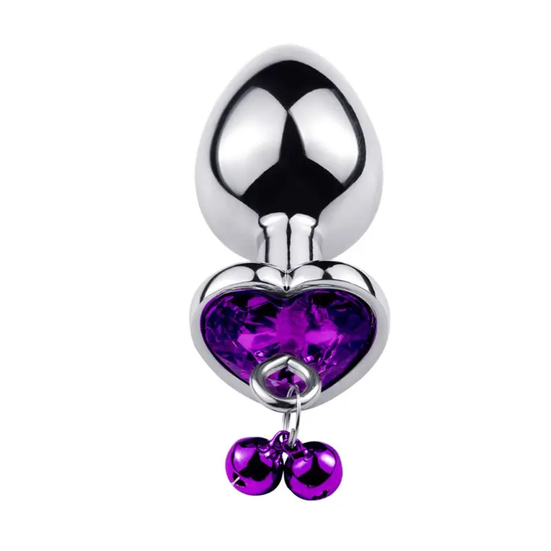 Роскошные Металлические анальные игрушки Анальный тренажер в форме сердца