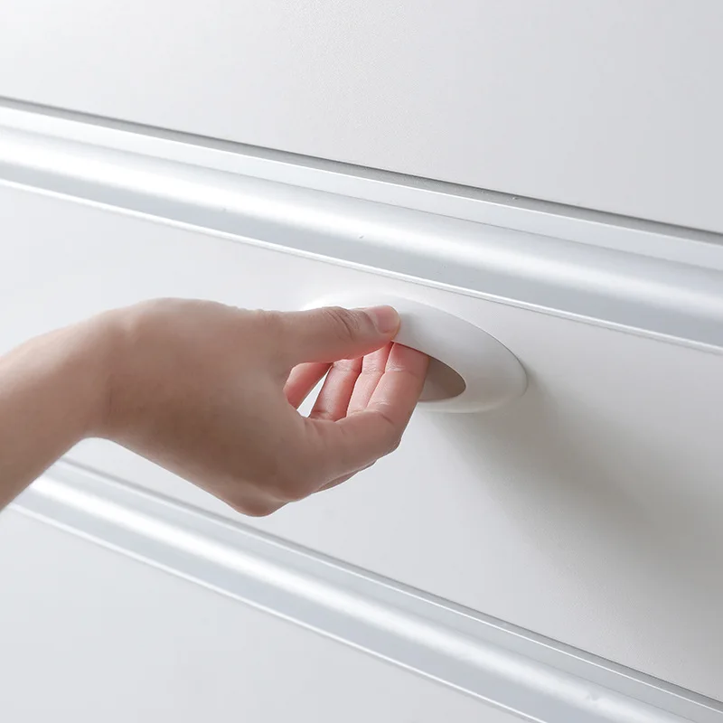 Ручка для раздвижной двери прочная клейкая овальная 2 шт. окон кабинета ящика