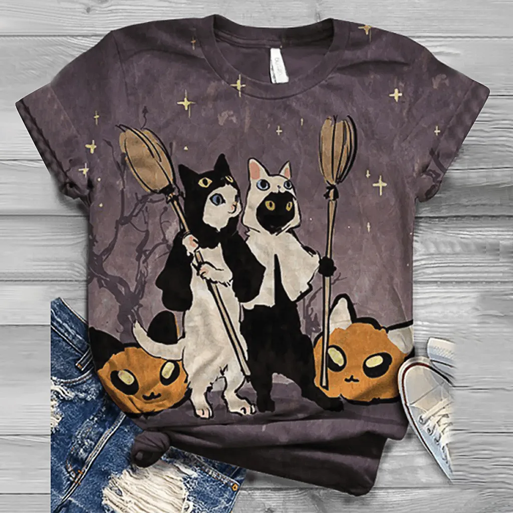 Женская футболка с коротким рукавом и круглым вырезом | одежда