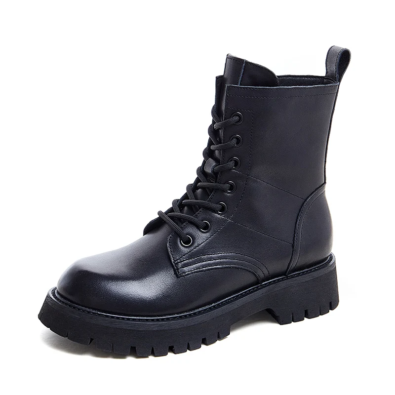 

Martin Boots Women's Autumn And Winter 2021 New British Style Thick-Soled Short Boots Korean Zipper Single Boots Are Thin