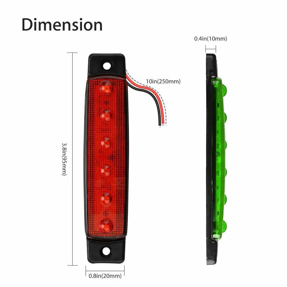 

LED Long Strip Side Light 12v24v Trailer Sign Indicator Light Bar Exterior Light Accessories Car Styling