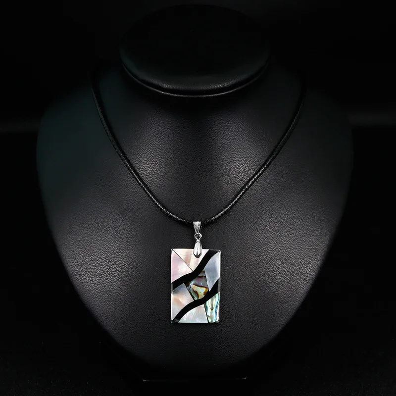 2019/новое ожерелье из натуральной морской ракушки красочное геометрическое