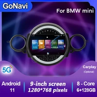 gonavi android car radio central multimedia intelligent system tonch screen with gps navigation carplay for bmw mini 2007 2014