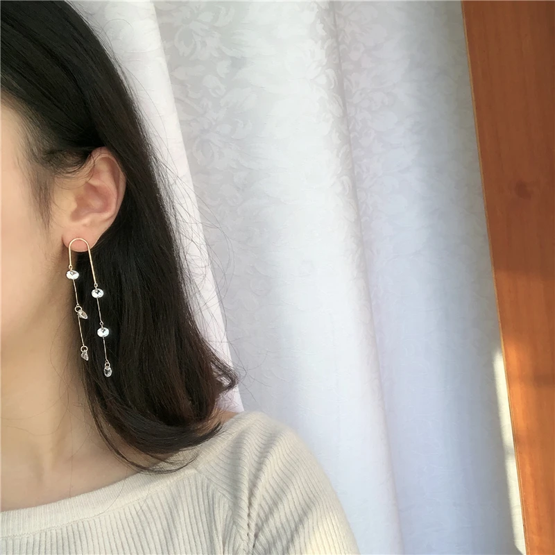 Timlee E271 новые темпераментные геометрические кисточки имитация жемчуга Стразы