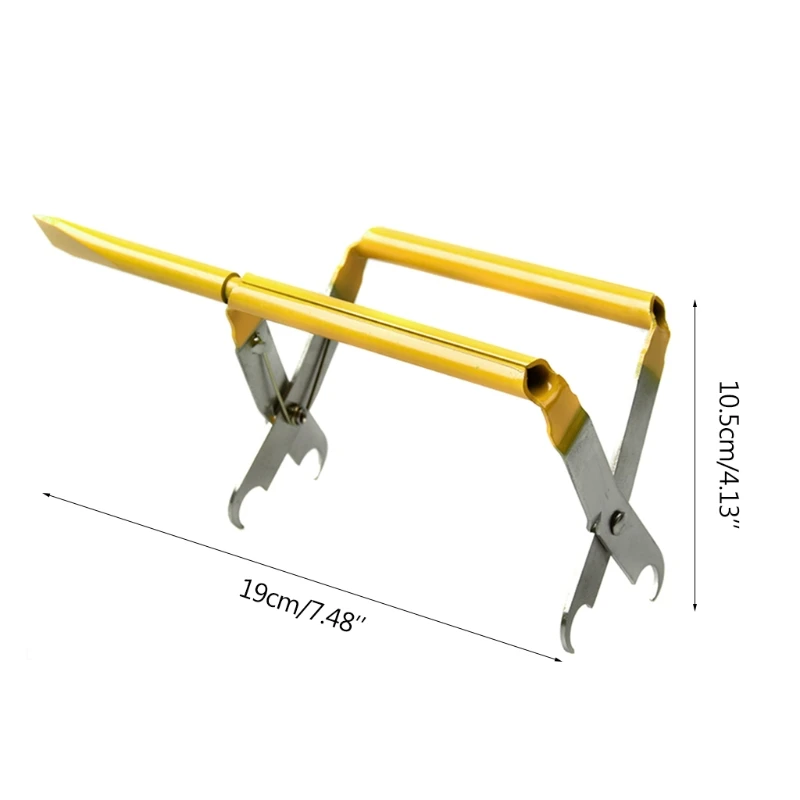

Yellow Beekeeping Frame Grip Holder Lift Gripper Tool with Shovel Knife Bee Hive Frame Clip Bee Keeping Equipment Beehive K0AB