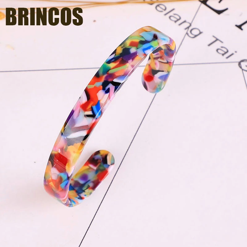 Ацетатный браслет 11 цветов модный минималистичный дизайн амулет женский tiffan