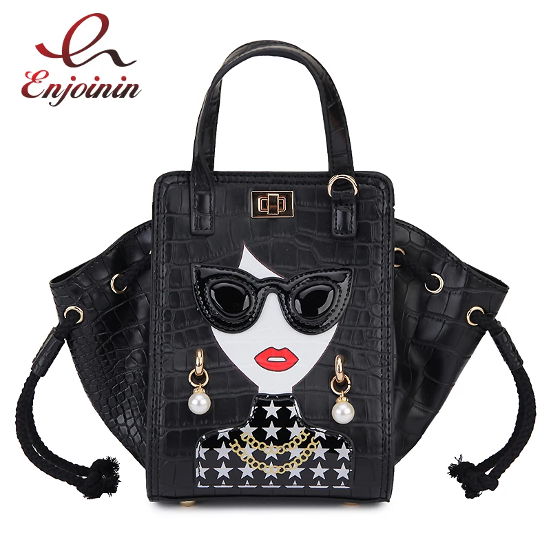 Сумка кросс-боди Женская с каменным узором пикантный маленький саквояж на плечо