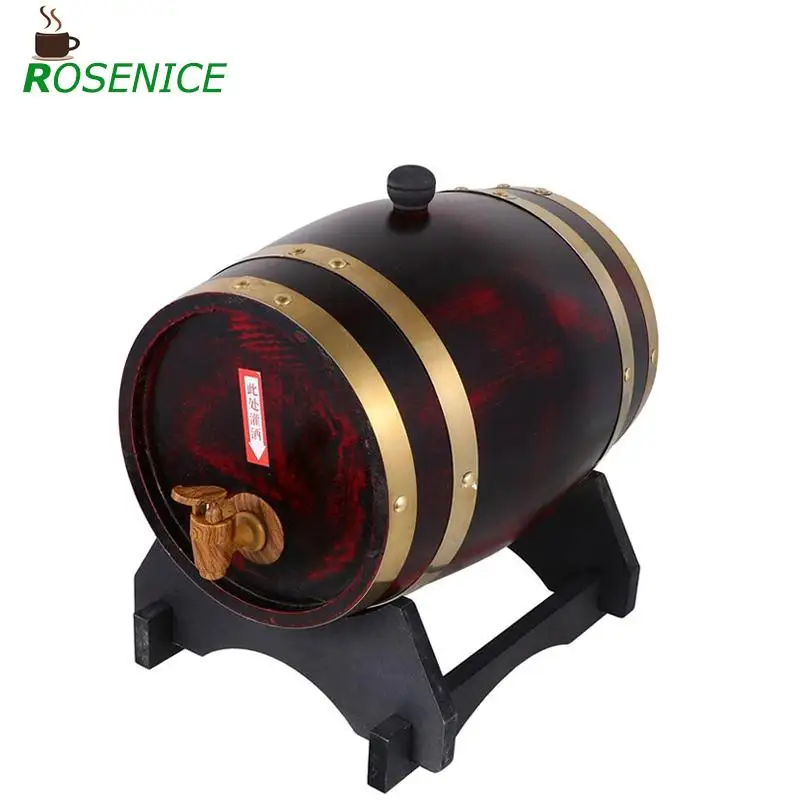 

1pc Red Wine Barrel Set Wine Cellar Pub Bar Beer Storage Bucket (1.5 Liters/3 Liters)