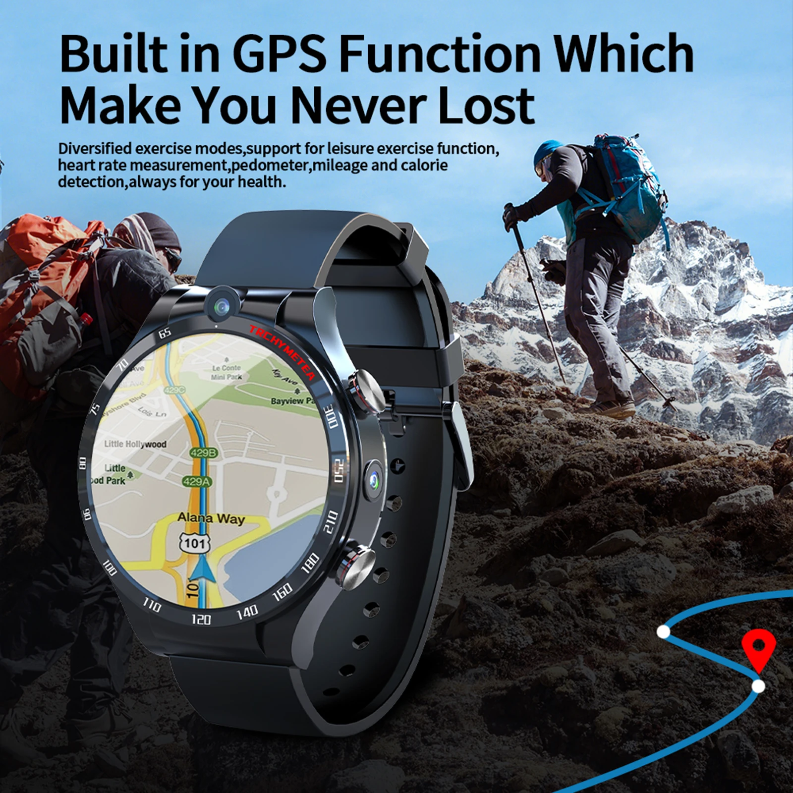 Смарт часы LOKMAT Apple Watch 4 Android 10 7 Wi Fi двойная камера|Смарт-часы| |
