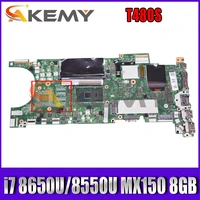 for lenovo thinkpad t480s laptop motherboard nm b471 with cpu i7 8650u 8550u mx150 gpu 8gb ram tested 100 working mainboard