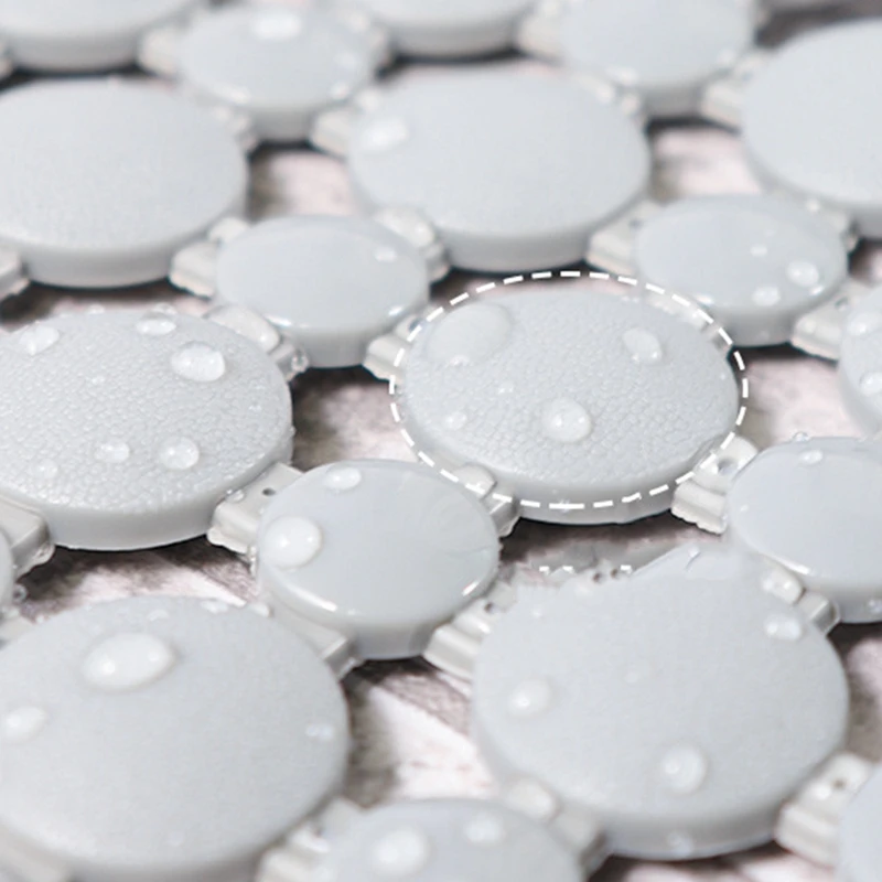 

Bathroom Hollow Water Drop Non-Slip Mat Bathroom Kitchen Anti-Fall Suction Cup Mat