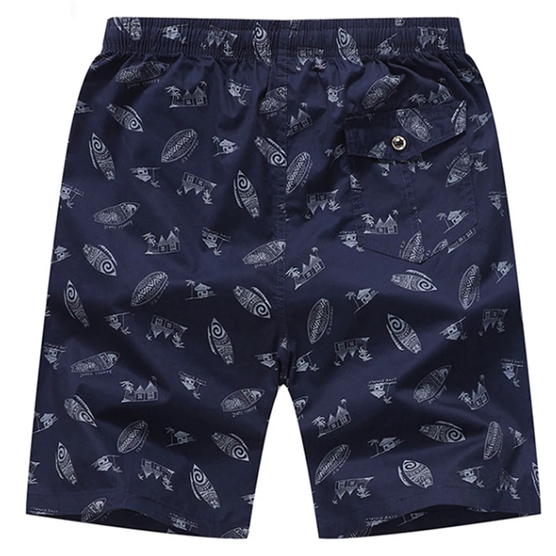 

iSurvivor 2021 Men Loose Style Printing Beach Shorts Male Casual Fashion Large Size Knee Length Summer Cotton Shorts Outwear