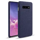 Для Galaxy S10 Plus S10e Coque Capa тканевые Чехлы для Samsung Galaxy S10 S10 Plus S10 e Тонкий ретро тканевый жесткий чехол для телефона