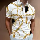 Рубашка-поло мужская с отложным воротником, модная повседневная в стиле пэчворк, на молнии, с коротким рукавом, уличная одежда в стиле Харадзюку, лето 2021