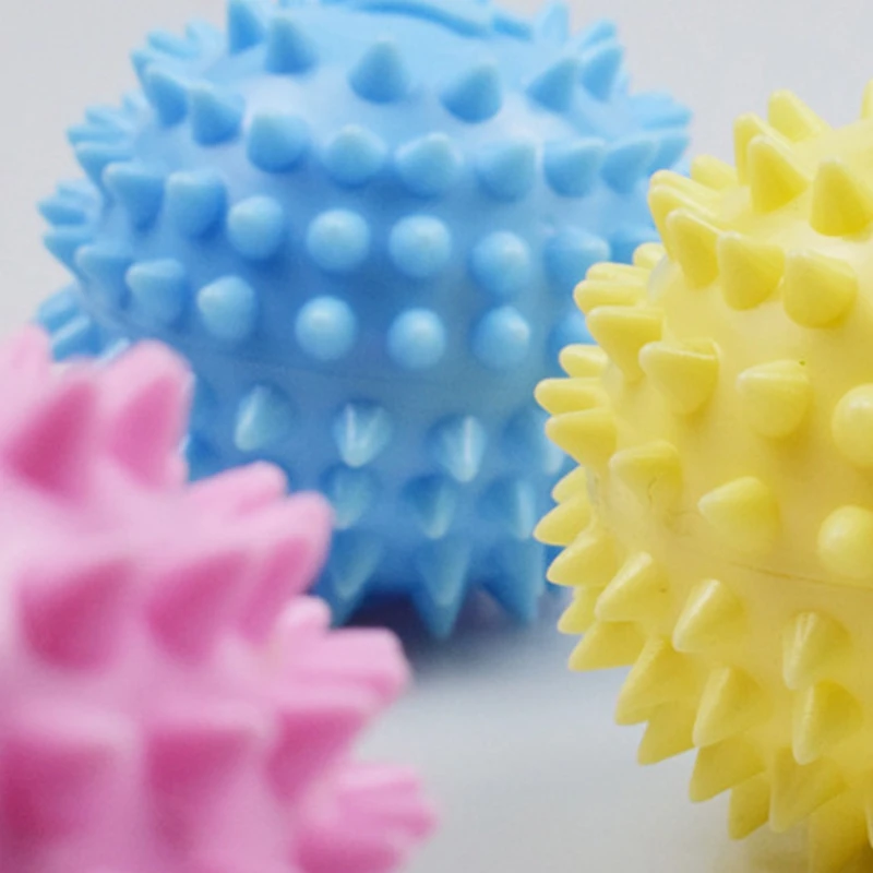 6CM Dog Chewing Toy Spike Teething Bouncy Ball for Aggressive Chewer Training Toys Interactive Playing | Дом и сад