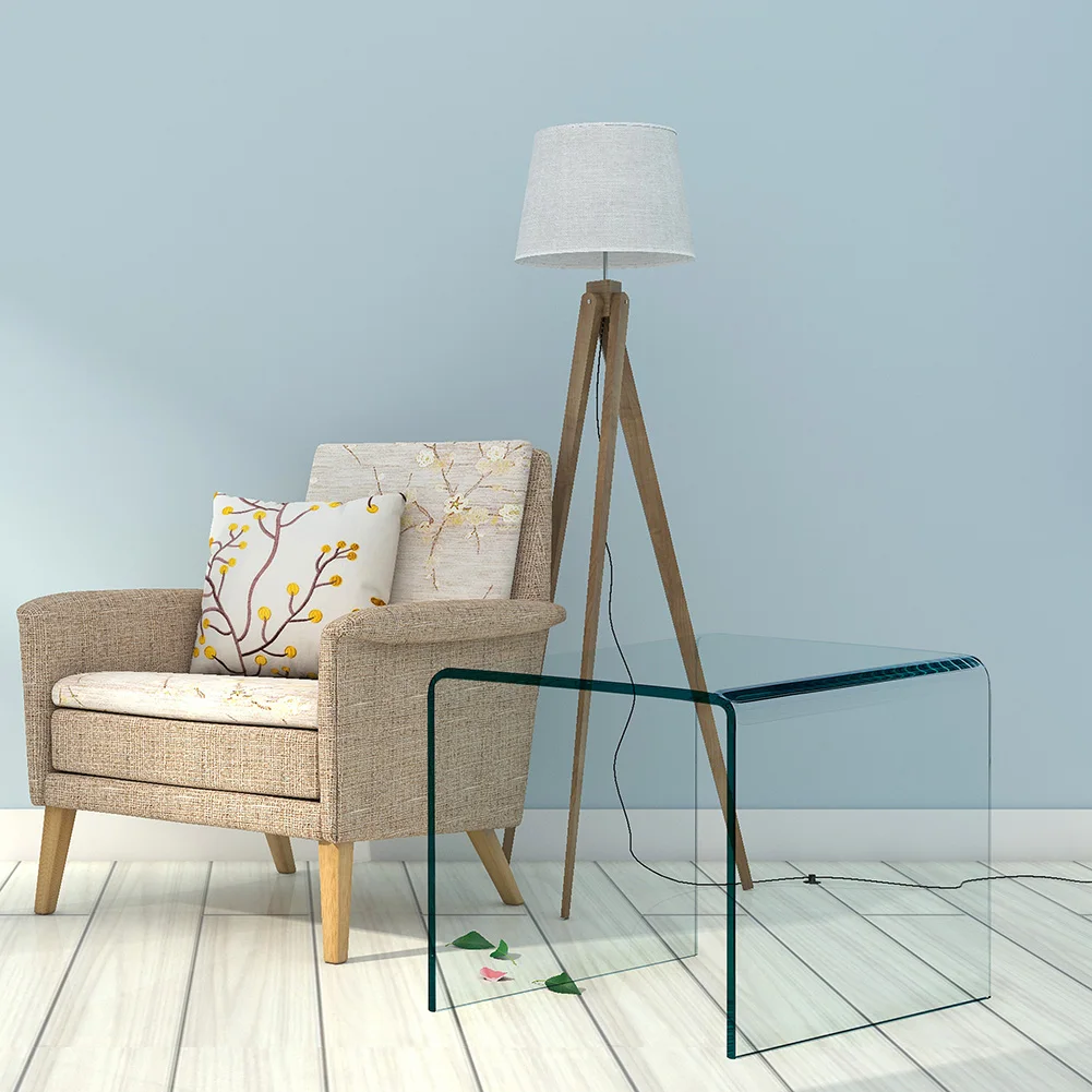 

Clear Glass Coffee Table Nordic Style Sofa Side Table Modern End Table Living Room Furniture