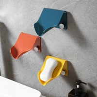 seamless wall mounted soap holder household merchandises portable soap dishes creative soap box drain soap holder