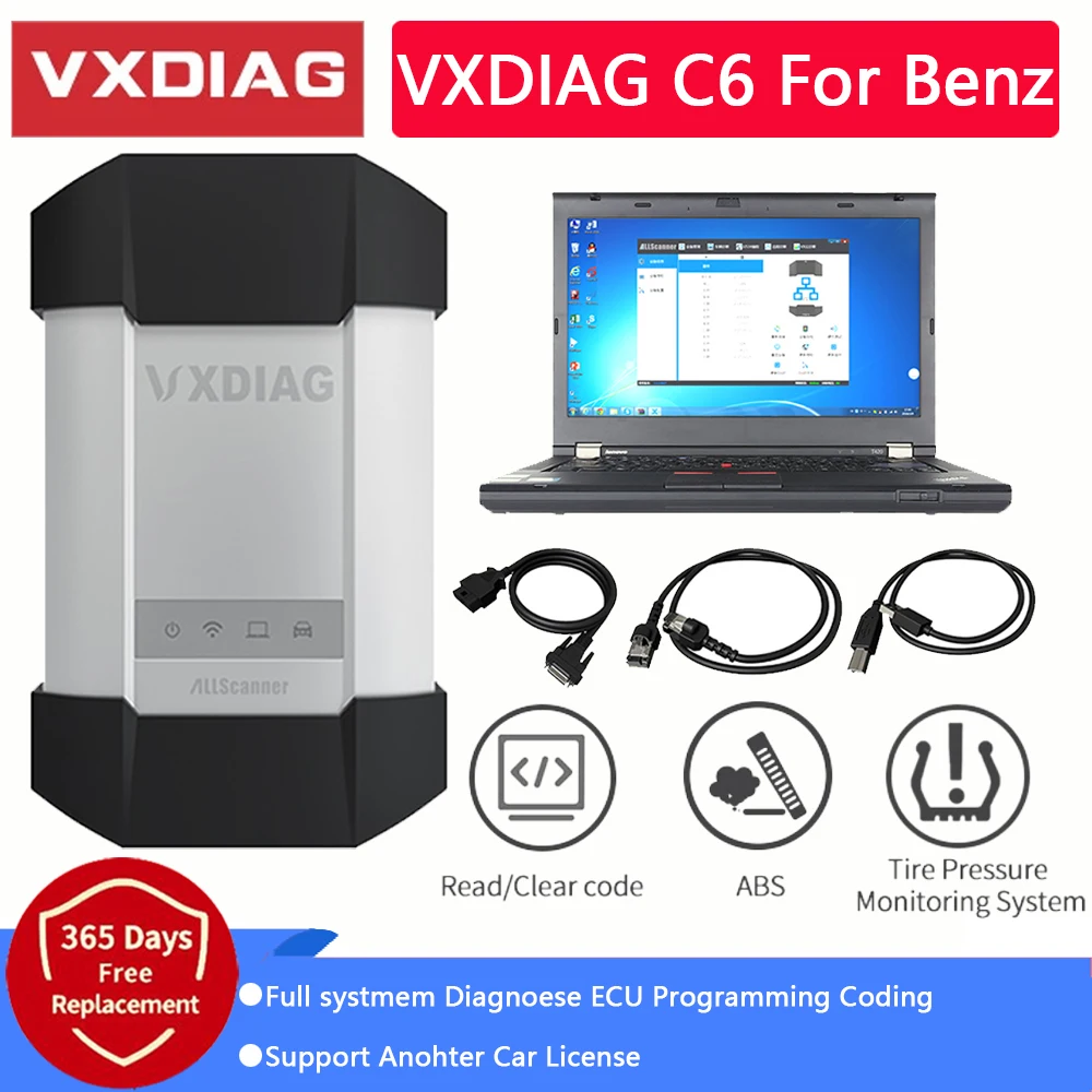 

VXDIAG C6 For BENZ Automatic Clutch System ACS DOIP Programming For XENTRY The Same Functions Like Original Diagnosis VCI