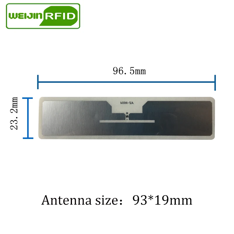 Rfid метка UHF наклейка Alien 9654 влажная инкрустация 915mhz868mhz 860 960MHZ Higgs3 EPC 6C 50 шт.