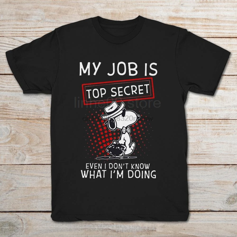 Бренд My Top Secret даже я DonKnow What Im Do Peanuts Мужская футболка с коротким рукавом| |