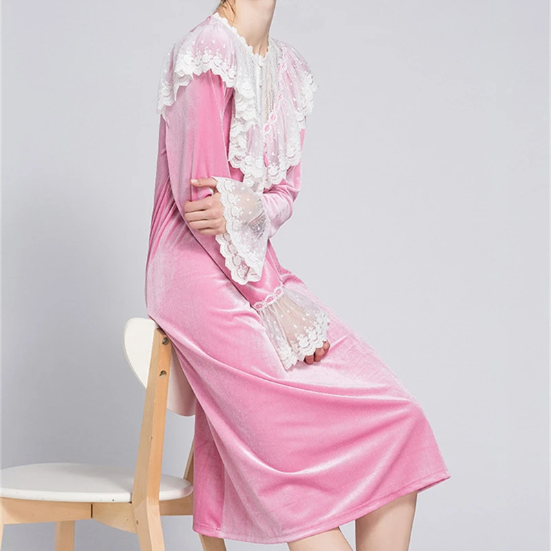 Ночная рубашка кружевная для дома 2020|nightgown female|nightgowns sleepshirtshome dress |