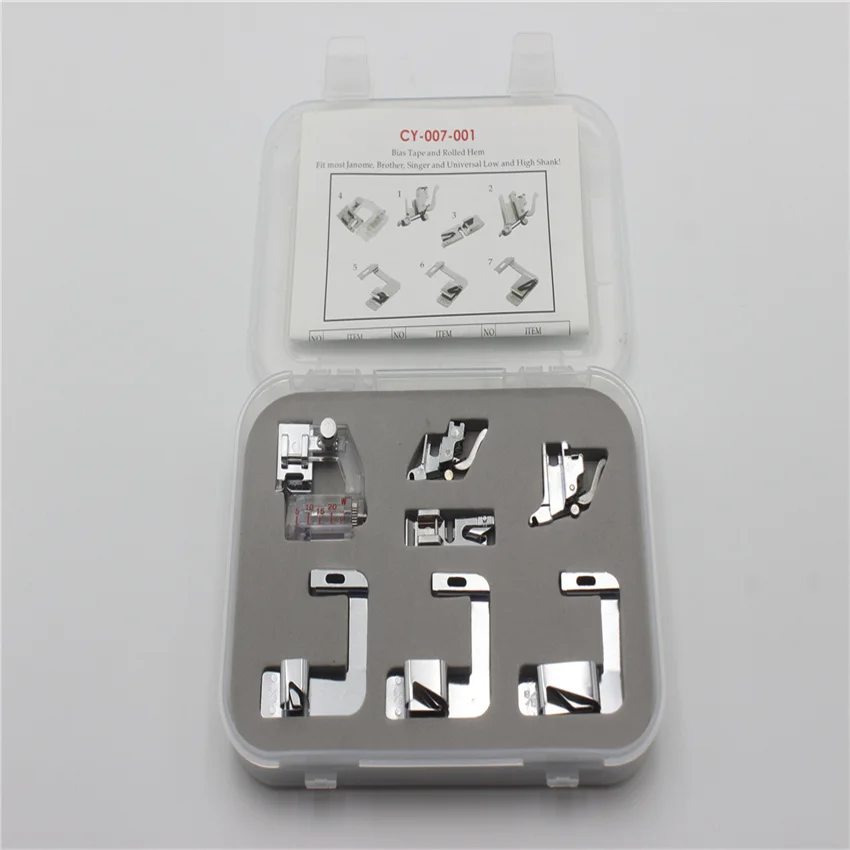

HOUSEHOLD SEWING SPARE PARTS CY-007-001 SEWING FEET KITS