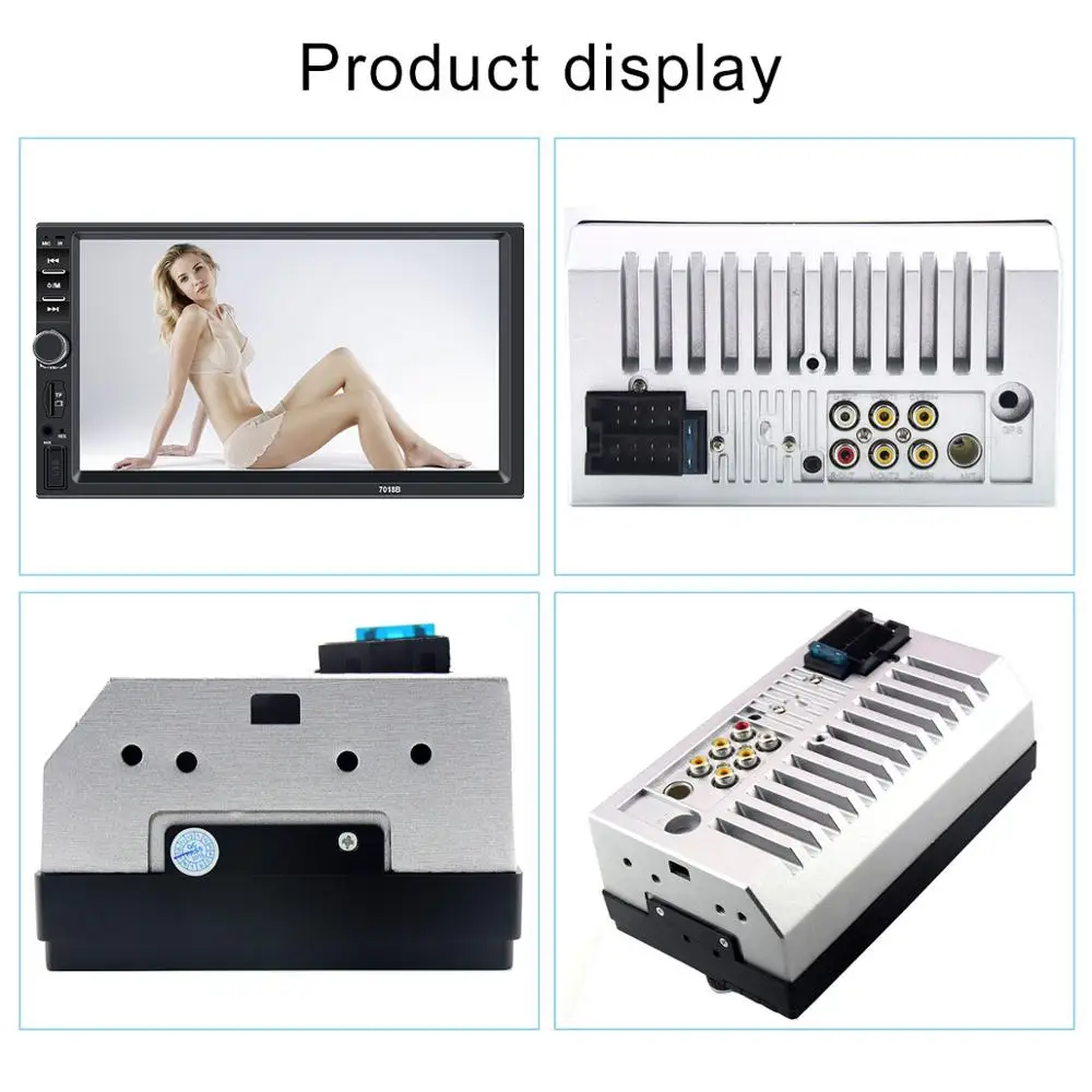 Автомагнитола HD 7018b мультимедийный плеер с 7 &quotсенсорным экраном bluetooth usb камерой