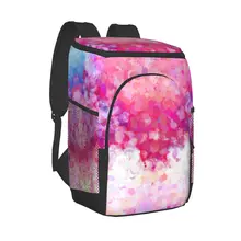 Refrigerator Bag Pink Blue Colors Soft Large Insulated Cooler Backpack Thermal Fridge Travel Beach Beer Bag