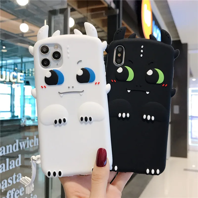 

Cute Cartoon Dog Case for IPhone 12 11 Pro Max Case Silicone Protection Cover for IPhone 12 Mini SE 2 2020 XS Max 7 8 Plus Strap
