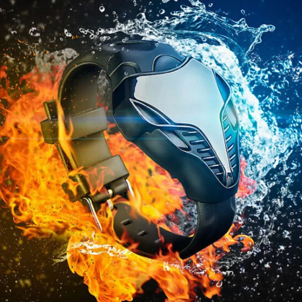 Часы детские электронные спортивные с силиконовым ремешком светодиодные модные