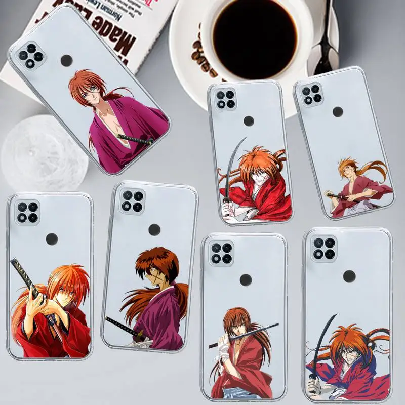 

Rurouni Kenshin anime Phone Case Transparent for Xiaomi redmi note x f poco 10 11 9 7 8 3 i t s pro cover shell coque