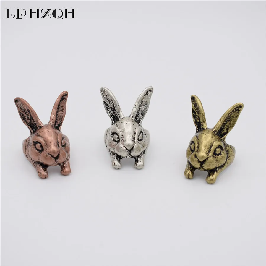 Прямая поставка модное винтажное регулируемое кольцо с длинными ушками милое