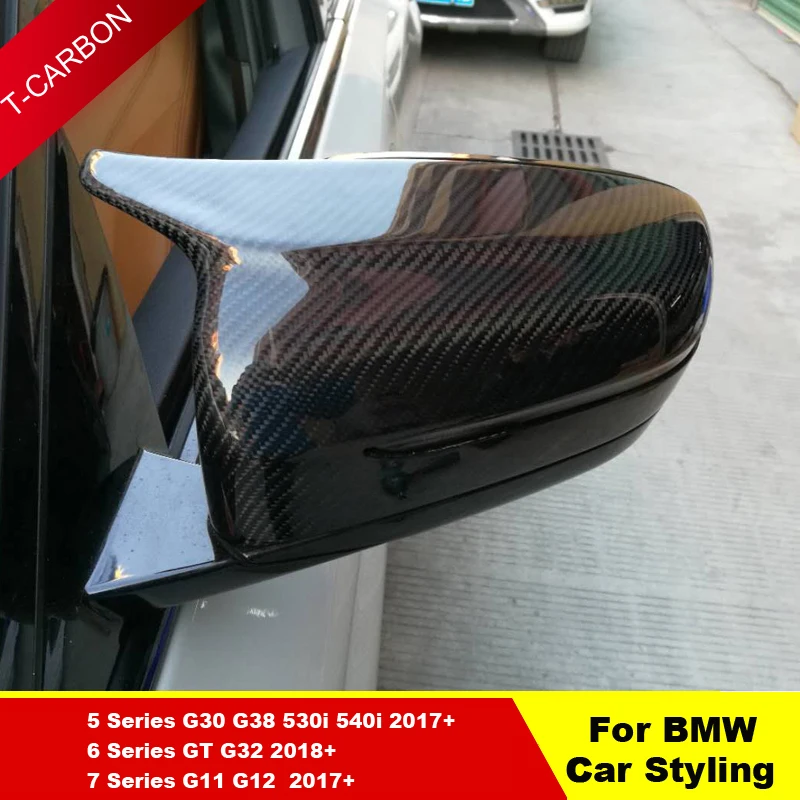 

Углеродное волокно крышка зеркала заднего вида-1 шт.: замена стиль для BMW 5 6 7 серии G30 G3 G32 G G2 207 208 стайлинга автомобилей