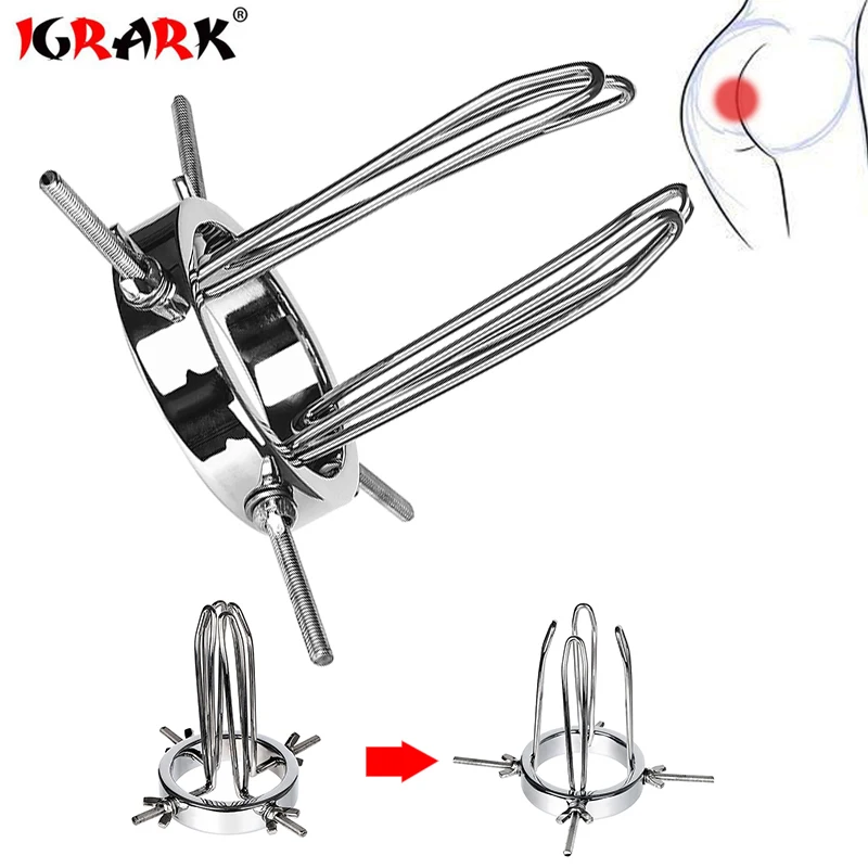 

New Metal Anal vagina Extender Ass Speculum Anus Dilator Butt Plug Bdsm sex toys for women men gay adults 18 shop intimate Goods