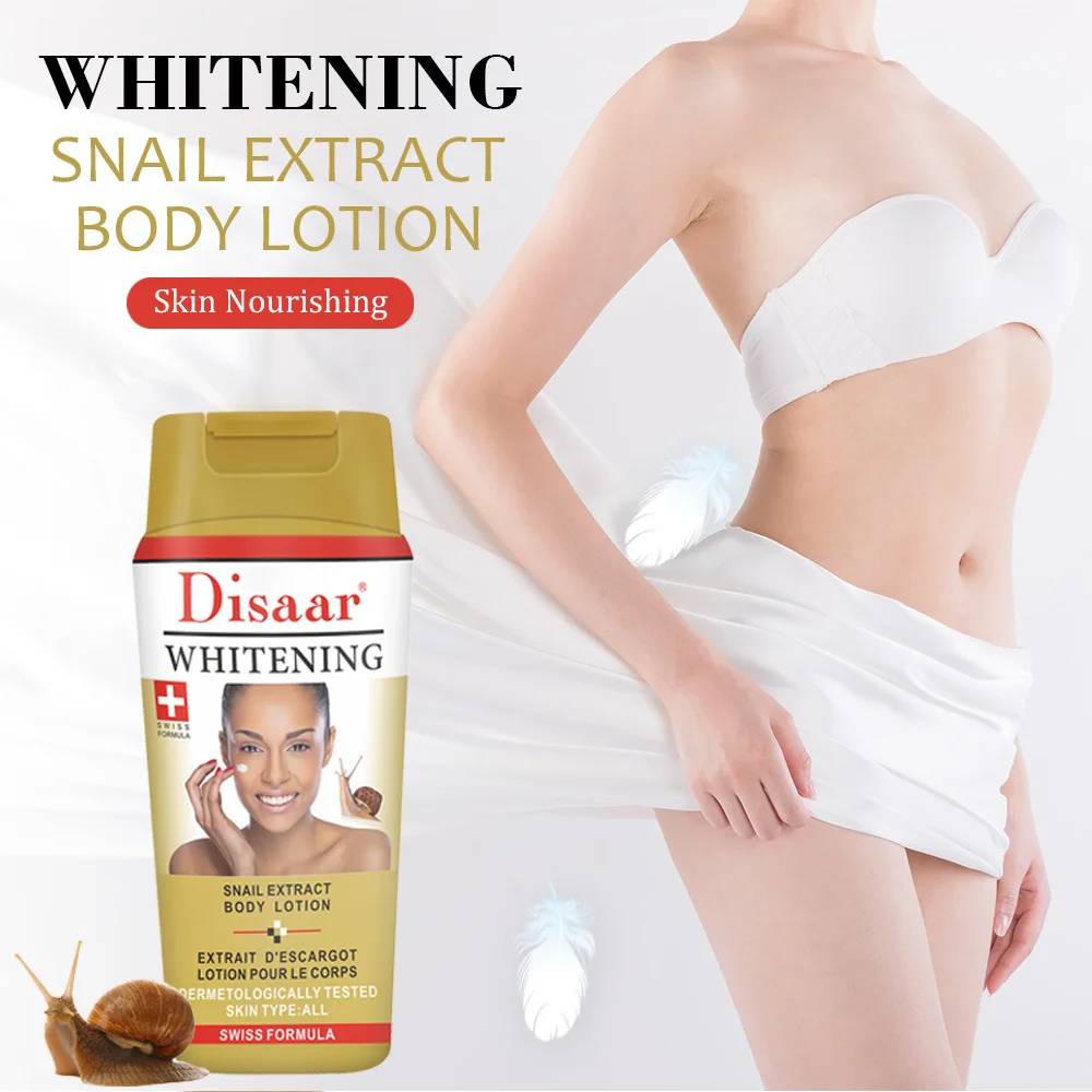 

Disaar 250ML Snail Moisturizing Face Whole Body Hydrating Body Lotion Deeply Nourishing Smooth Tender Skin Care Whitening Cream