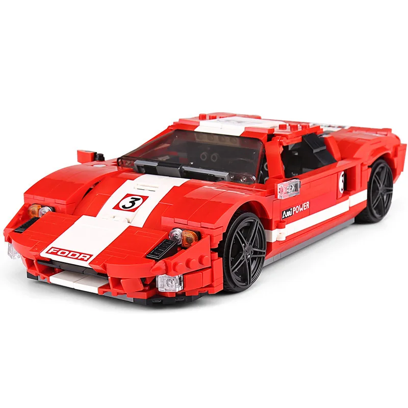 

MOULD KING MOC 10001 High-tech series Red Phantom GT supercar racing model Building control Blocks 928pcs brick toys MOC-20825