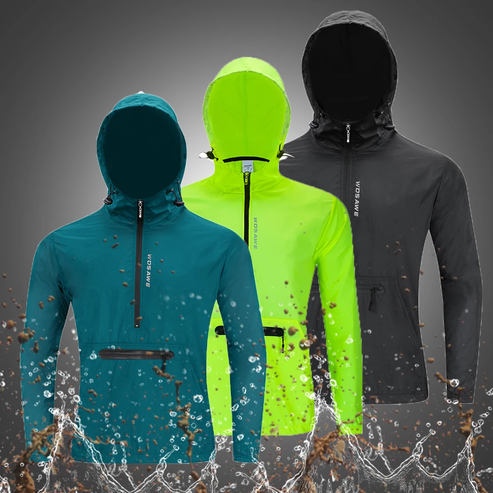Ветрозащитные светоотражающие мужские велосипедные куртки WOSAWE жилет ветровка