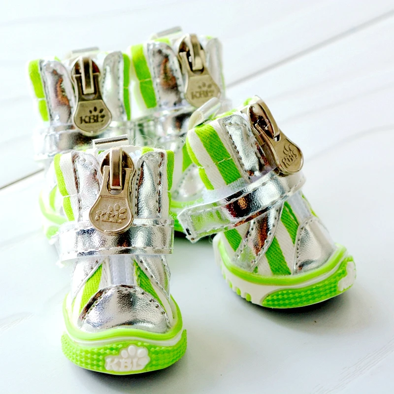 Новинка 2020 Нескользящие ботинки для собак на молнии Зимняя модель спортивная