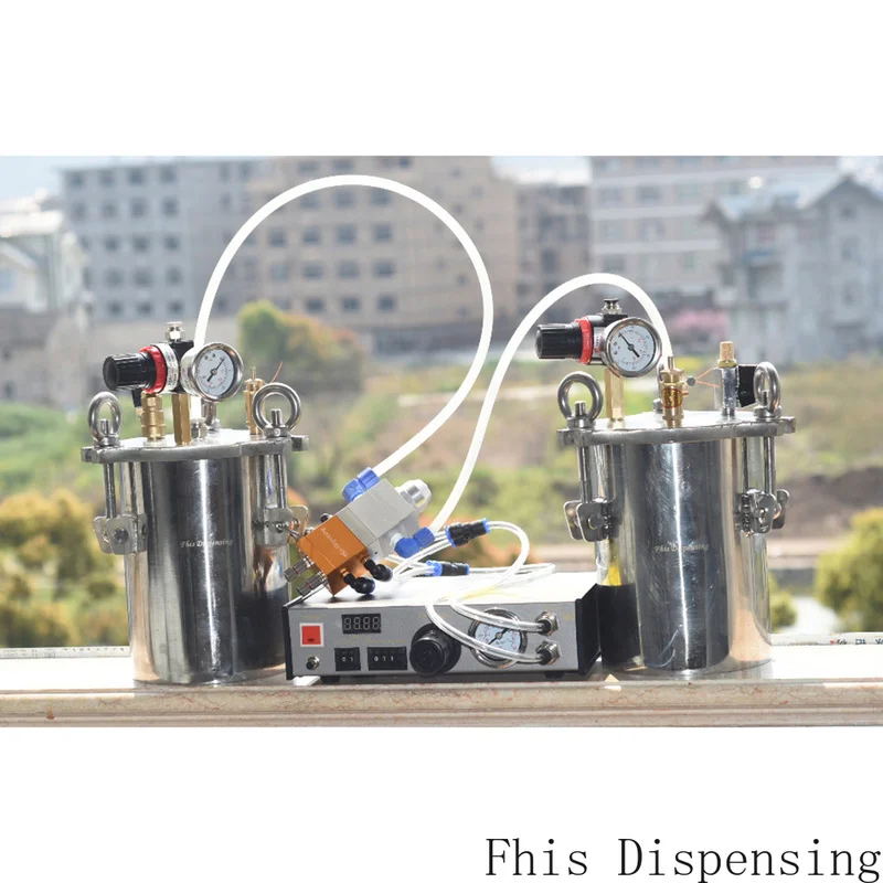 Автоматический Диспенсер AB Bicomponent резервуар из нержавеющей стали с регулируемым