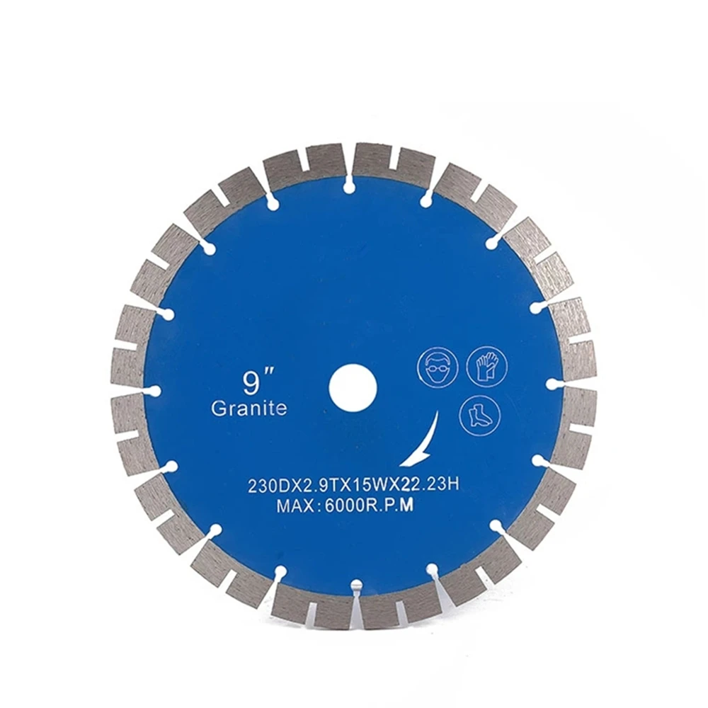 DB45 Diamond Sintered 9 Inch Wall Cutting Disc D230mm Groove Segmented Circular Saw Blades for Hard Stone 10PCS | Инструменты