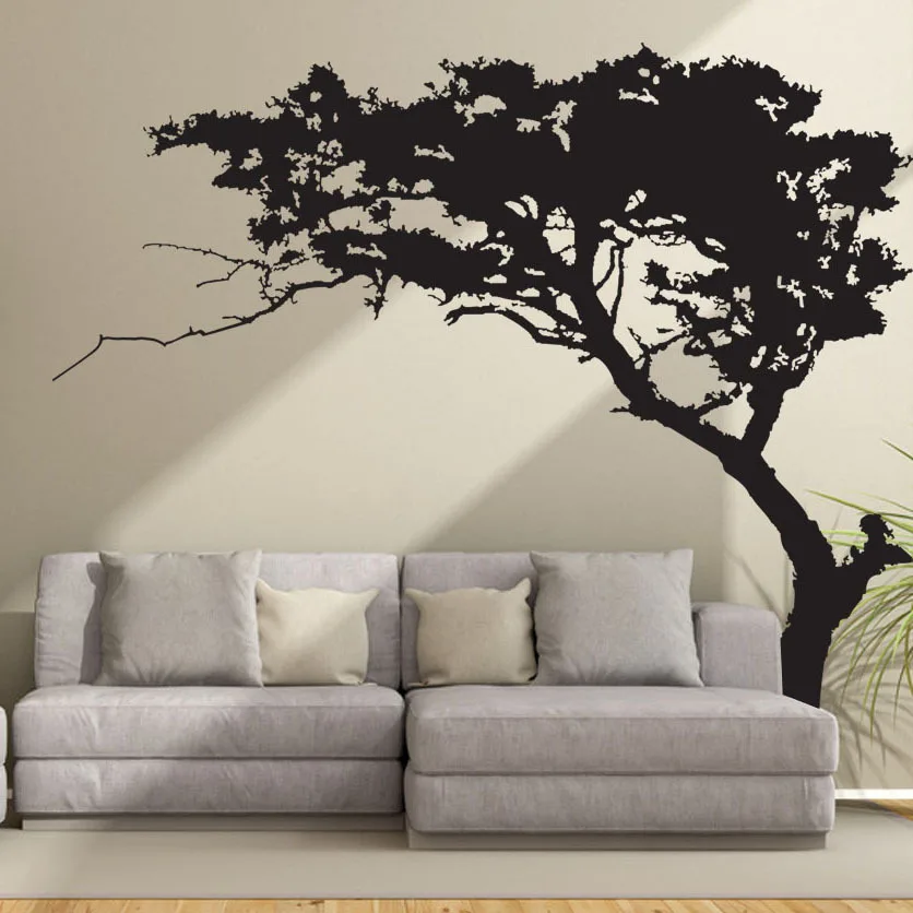 

Large Pine Tree Wall Stickers Home Living Room Decoration Teen Aesthetic Poster on The Wall Background Decor Mural Self-adhesive