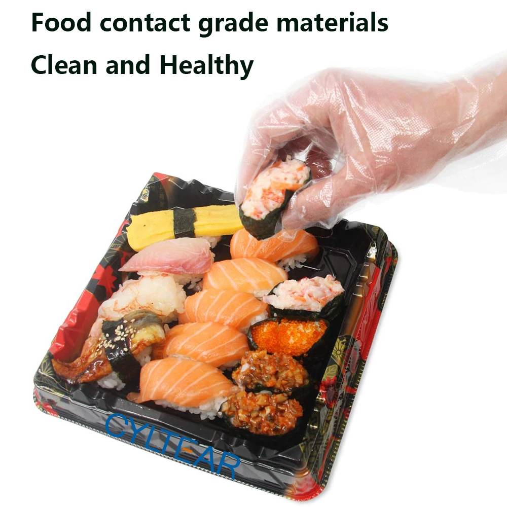 

500Pcs Box Disposable Vinyl Glove Multifunction Transparent Thin Waterproof For Housework Clean Kitchen Baking Gloves