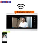 Видеодомофон Homefong, WIfi, беспроводной видеодомофон CVBSAHD720P, запись движения, разблокировка, Поддержка приложения для смартфона