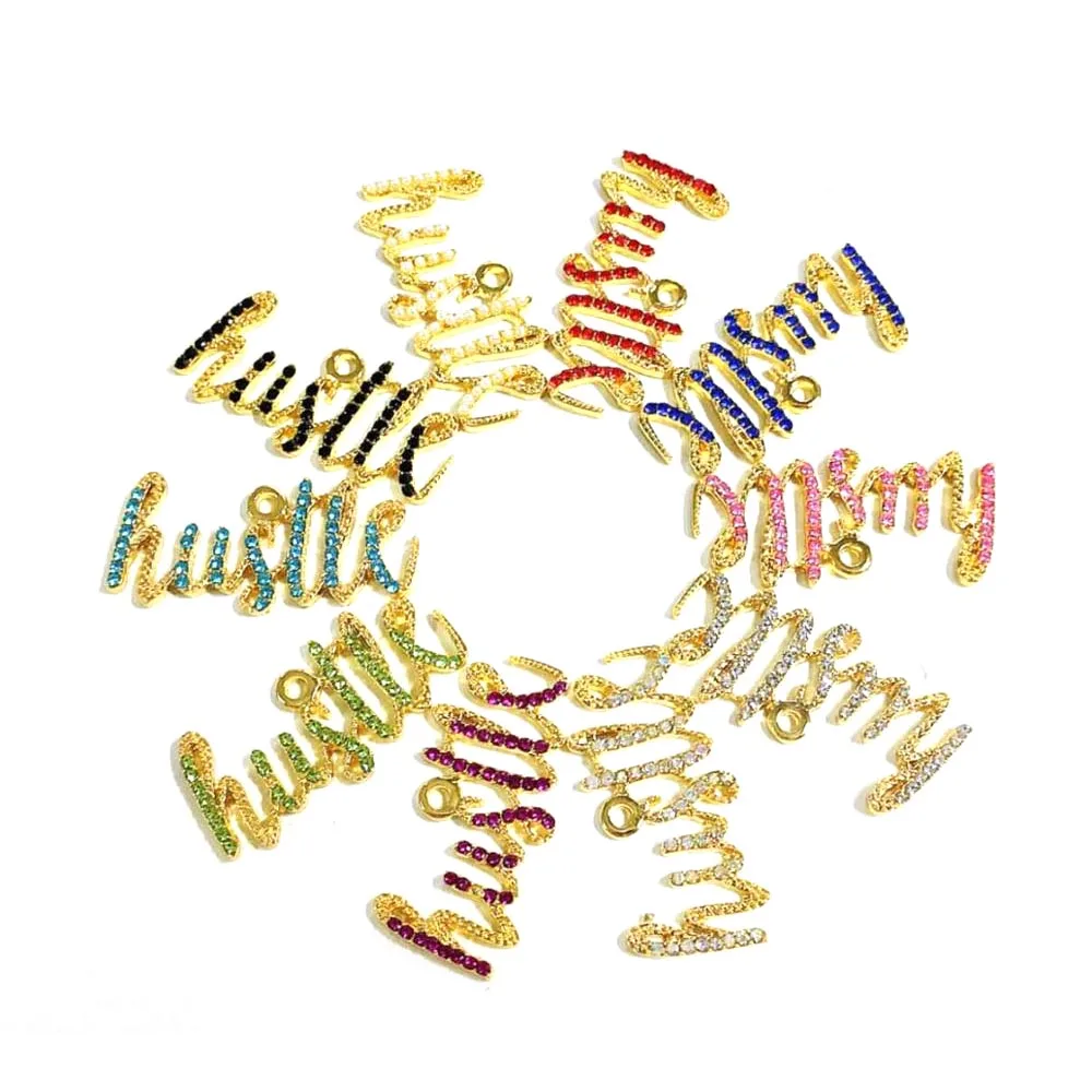 

10pcs letter hustle charms for women DIY jewelry accessories L17