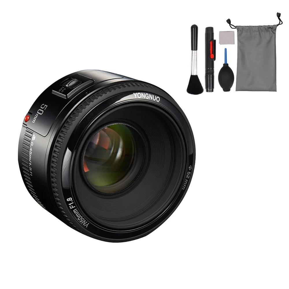 YONGNUO YN EF 50 мм f/1,8 AF объектив 1:1. 8 стандартная Диафрагма объектива с автоматической фокусировкой для Canon EOS 60D 5D2 5D3 750D DSLR камер