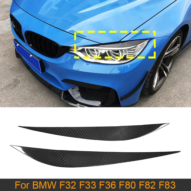 Передние фары из углеродного волокна для бровей век планки BMW 4 серии F32 F33 F36 F82 F83 M4
