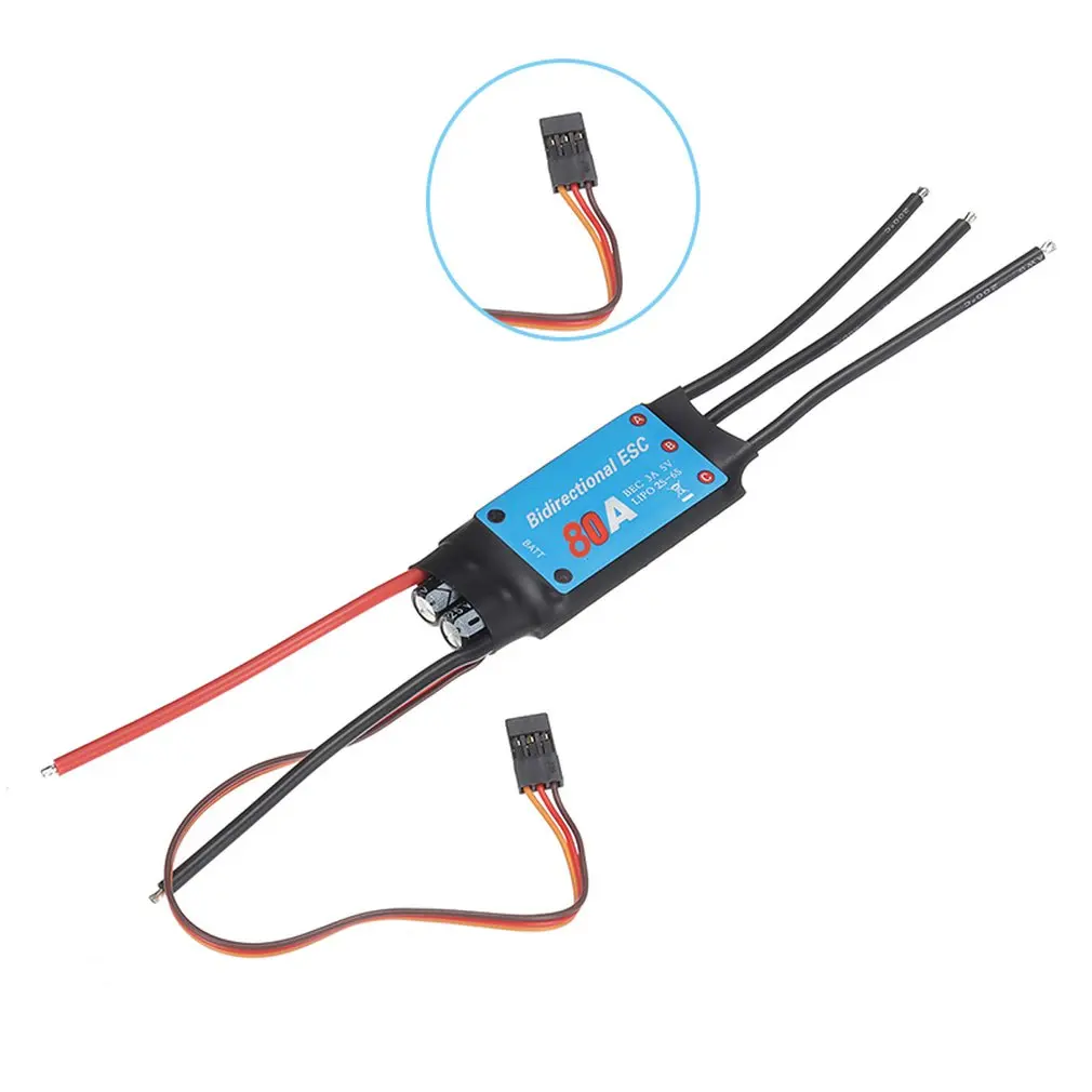 Двухсторонняя модель самолета 80А ESC с дистанционным управлением лодка приводом