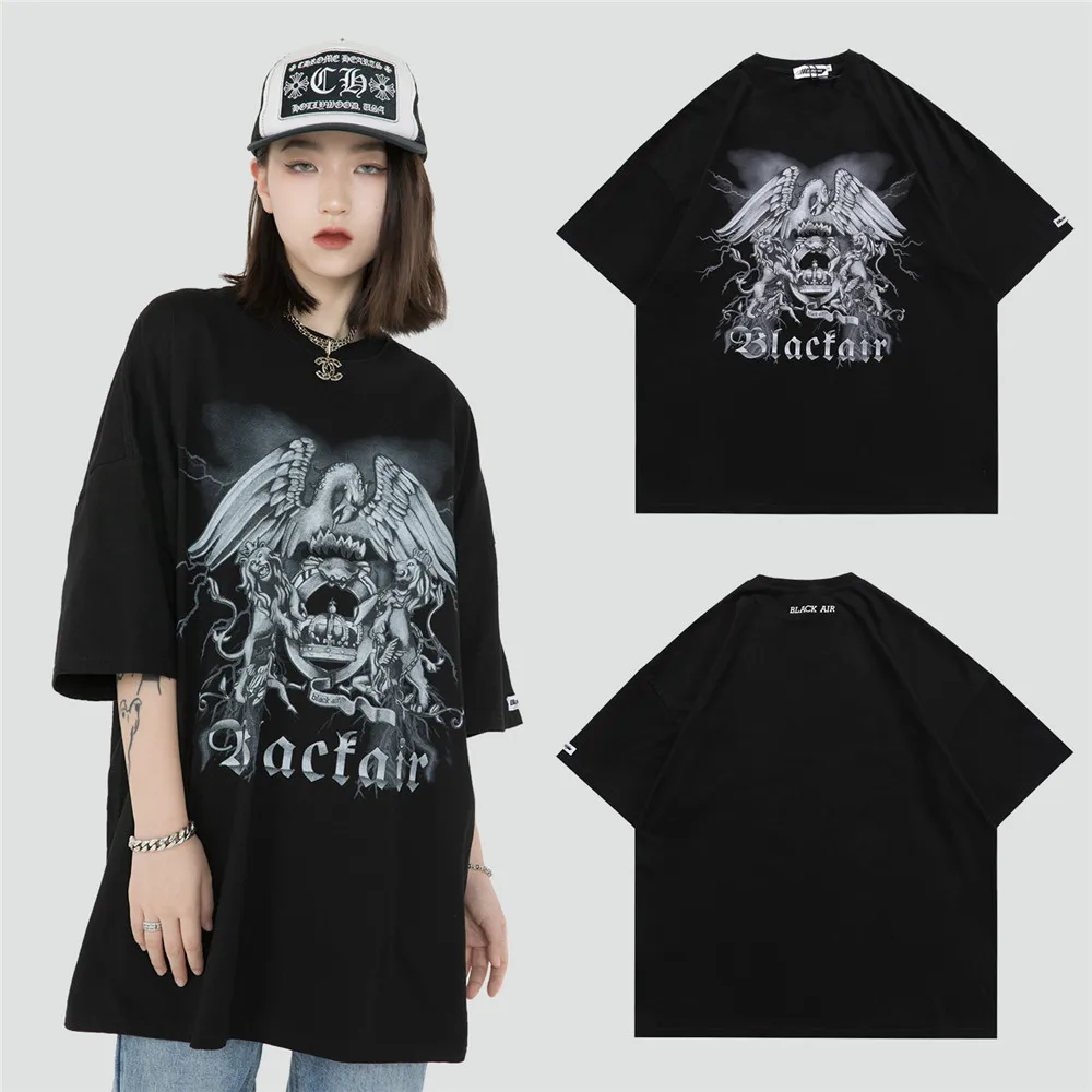 

LINDSEY SEADER Men's T-shirt Hip Hop Oversized Print 2021 Casual Harajuku Streetwear Summer Short Sleeve cotton Tops Tee Tshirt